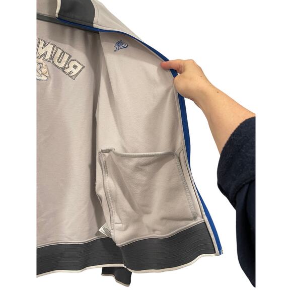 Nike Vintage Men's L RUN PENN State Track Jacket Team Issued 2011 Varsity Gray - Picture 5 of 9